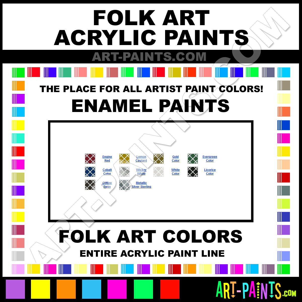 Licorice Enamels Acrylic Paints - 4032 - Licorice Paint, Licorice Color,  Folk Art Enamels Paint, 1C1E1B 